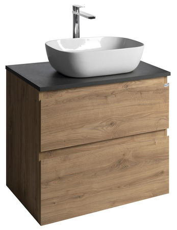 ALTAIR skříňka s deskou 68 cm, dub emporio/antracit břidlice