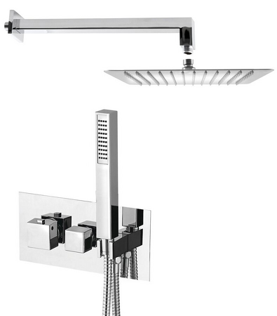 LATUS podomítkový sprchový set s termostatickou baterií, 2 výstupy, chrom