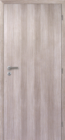 Doornite, dveře EXPRES, FOLIE, Voština,PLNÉ, dub ryfla, zámek protipožární,cylindrický, levé, 90/197cm