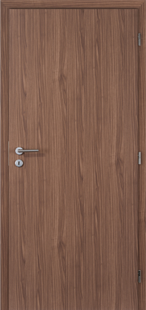 Doornite, dveře EXPRES, FOLIE, Voština,PLNÉ, ořech, zámek protipožární,cylindrický, pravé, 90/197cm