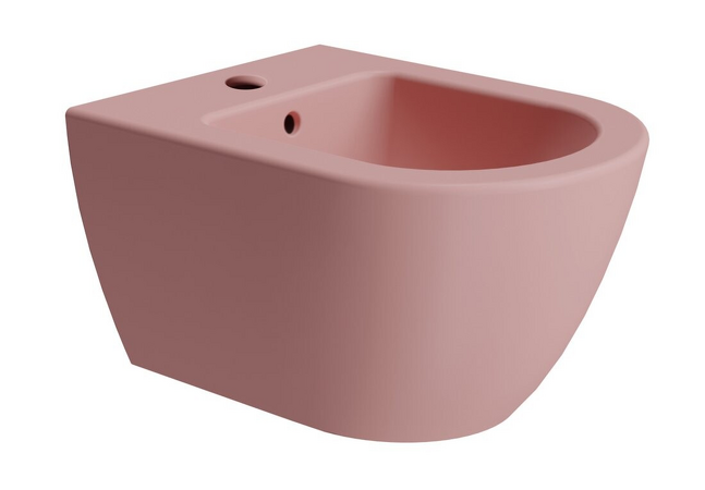 PURA bidet závěsný 36x50cm, blush mat