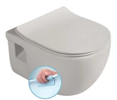 BRILLA závěsná WC mísa, Rimless, 36,5x53cm, latte mat náhledová fotka produktu