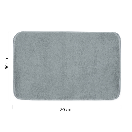 FUZZY koupelnová předložka, 50x80cm, 100% polyester, protiskluz, azzuro
