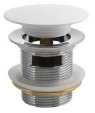 Vanová výpust 6/4", click-clack, rockstone, bílá mat náhledová fotka produktu