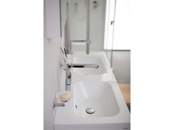 Dvojumyvadlo Chrome 1200 white s přepadem