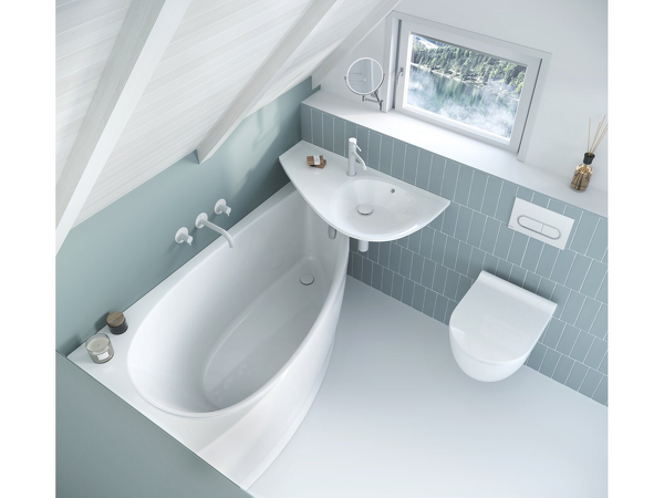 WC tlačítko Chrome satin