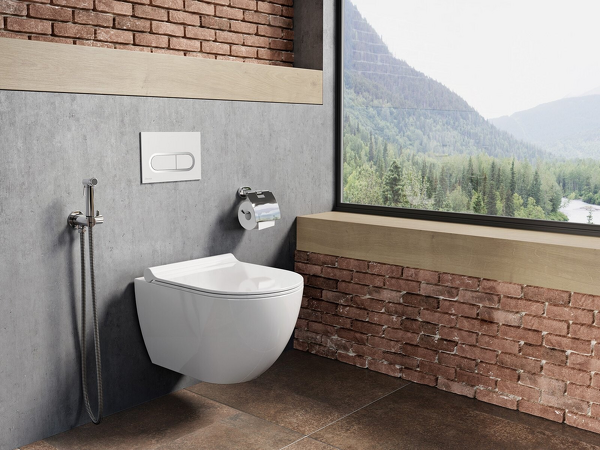 WC Uni Chrome závěsný white