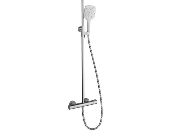 TE 093.00/150 Sprchový sloup 300 s termostatickou baterií, posuvný - chrom/bílá