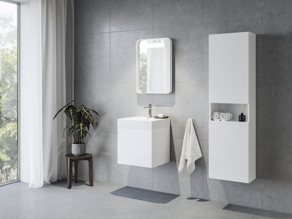 umyvadlo Natural 500 white bez přepadu s otvorem