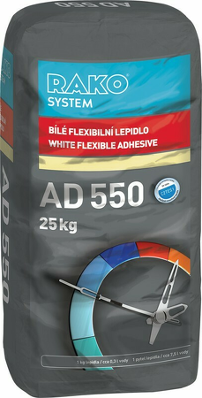 AD550, Bílé flexibilní lepidlo (C2TE S1), 25 kg