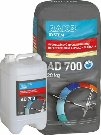 AD700, Dvousložkové rychletuhnoucí hyperflexibilní lepidlo (C2FTE S2), 25 kg