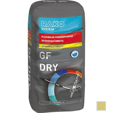 GFDRY 163, Flexibilní vodoodpudivá spárovací hmota, žlutá, 5 kg