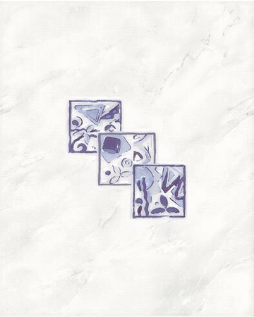 Lucie, WITGX110, dekor, 20 x 25 cm, modrá