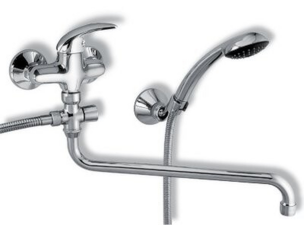 Vanová paneláková baterie 150 mm Metalia 55 chrom -lék páka