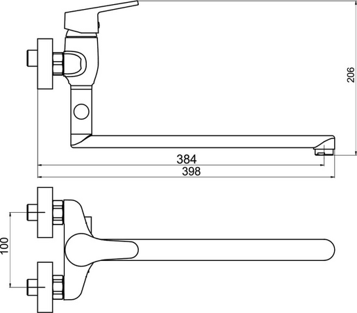 Paneláková baterie bez příslušenství 100mm Titania IRIS New