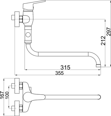Paneláková baterie bez příslušenství 100mm Titania IRIS New 