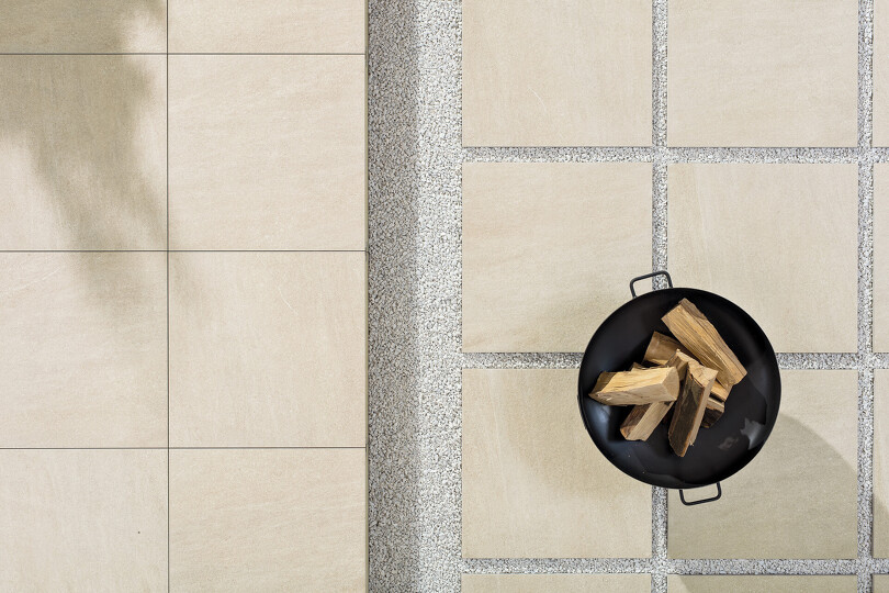Quarzit Outdoor, DAR66738, dlaždice slinutá, 60 x 60 cm, tmavá šedá